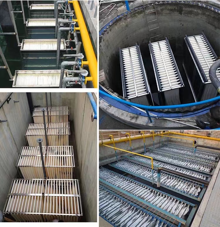 污水处理mbr膜片超滤PVDF材质帘式膜组件中空纤维膜